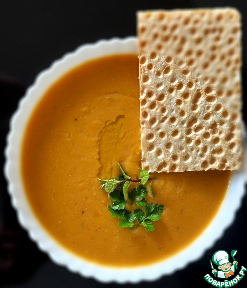 Суп пюре из чечевицы