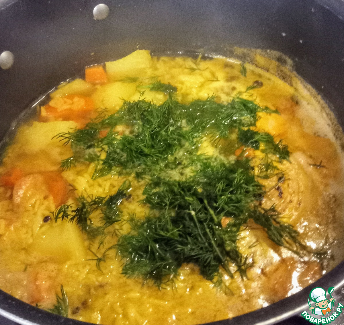 Лёгкий рисовый суп