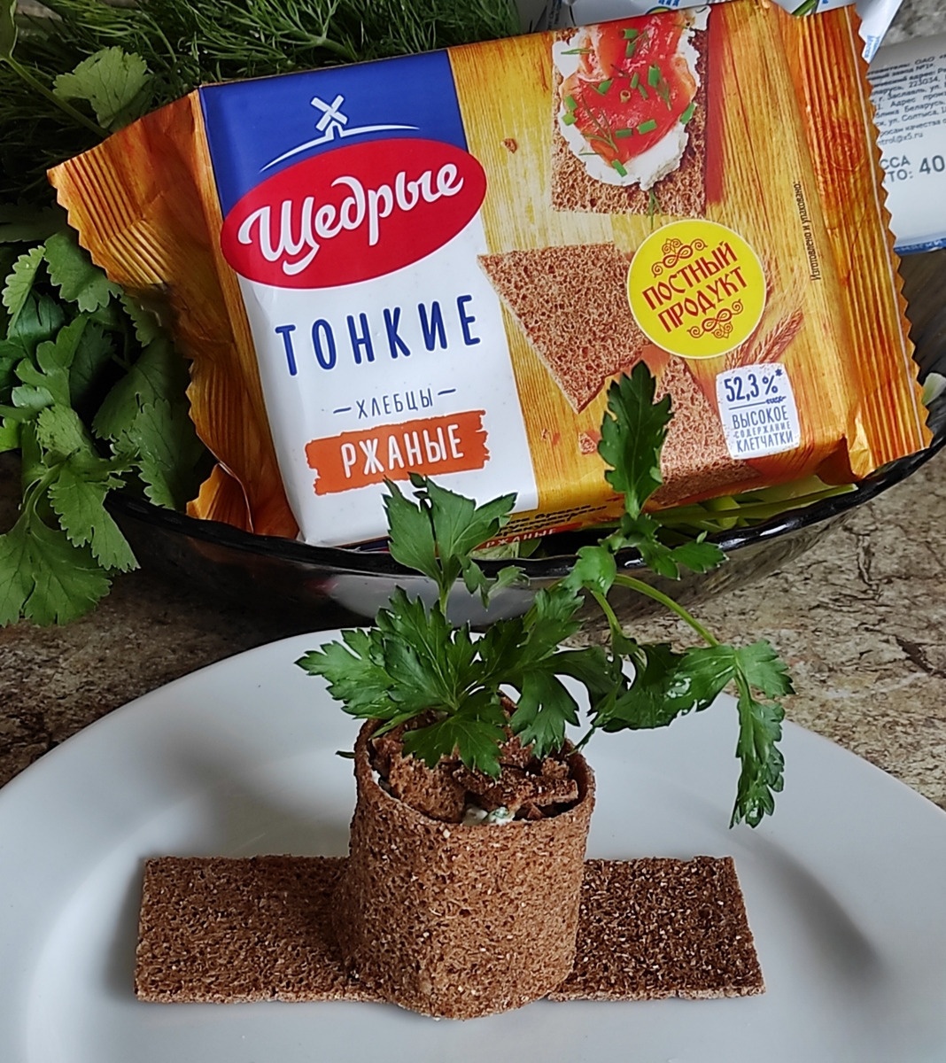 Творог с зеленью 